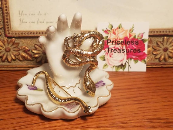 Snake scarf clip and brooch set free shipping U.S… - image 1