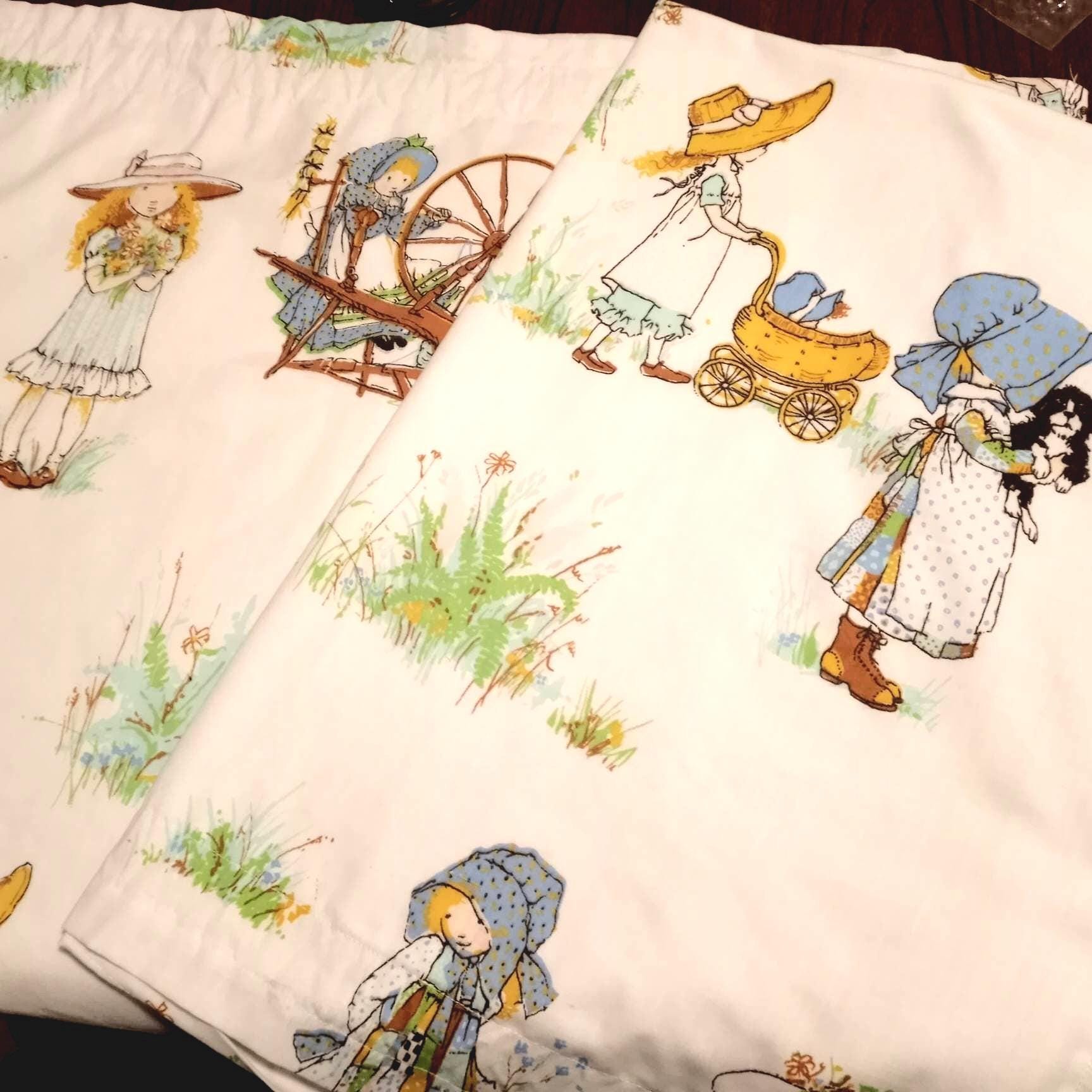 ホリーホビー柄 ヴィンテージカーテン ノスタルジック アンティーク 子供部屋 Vintage Holly Hobbie Curtains: Springmaid Kids Nursery Decor - Etsy