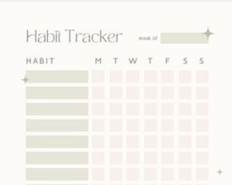 Master Your Habits: Printable Digital Habit Tracker for Success