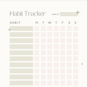 Master Your Habits: Printable Digital Habit Tracker for Success