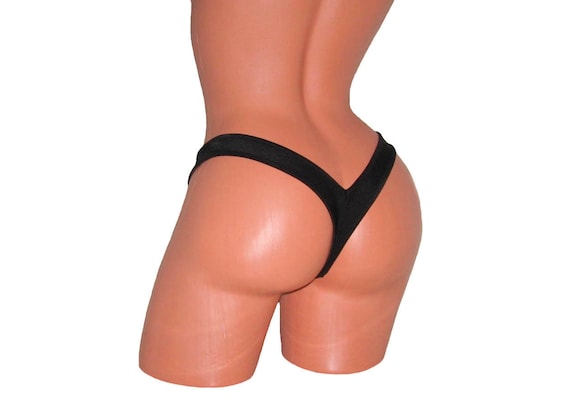 Mini Thong With a V-dip in Front and Back Pole Dancing Fitness