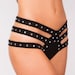 Strappy Rhinestones Decorated Mini Shorts Pole Fitness Dancing Sexy Festive Exotic Strippers Dance Outfit Burlesque Performance Aerial Dance