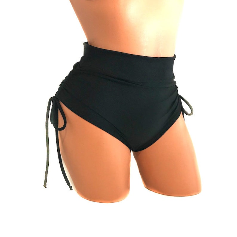 Highwaisted Black Shorts Pole Dancing Fitness Performance Etsy