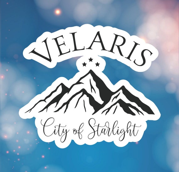 Velaris City of Starlight ACOTAR, Book Laptop Decals, Water Bottle