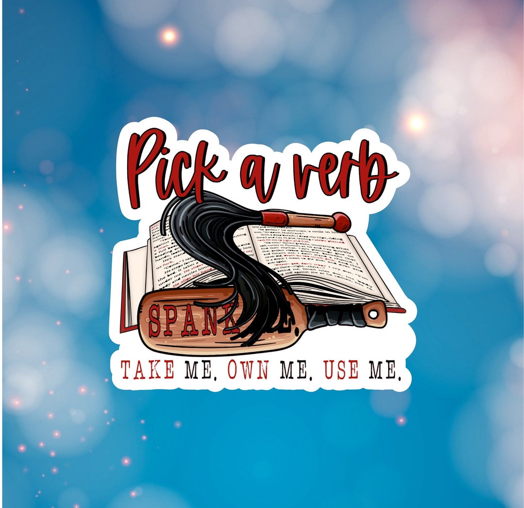Pick A Verb.. Water Resistant Sticker for Kindles Phones Etsy