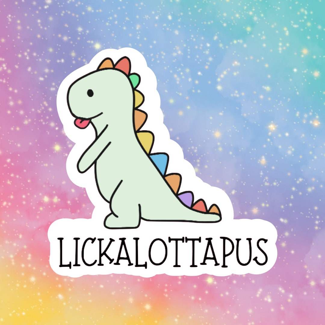 Lickalottapus.. Water Resistant Sticker for Kindles Phones Etsy