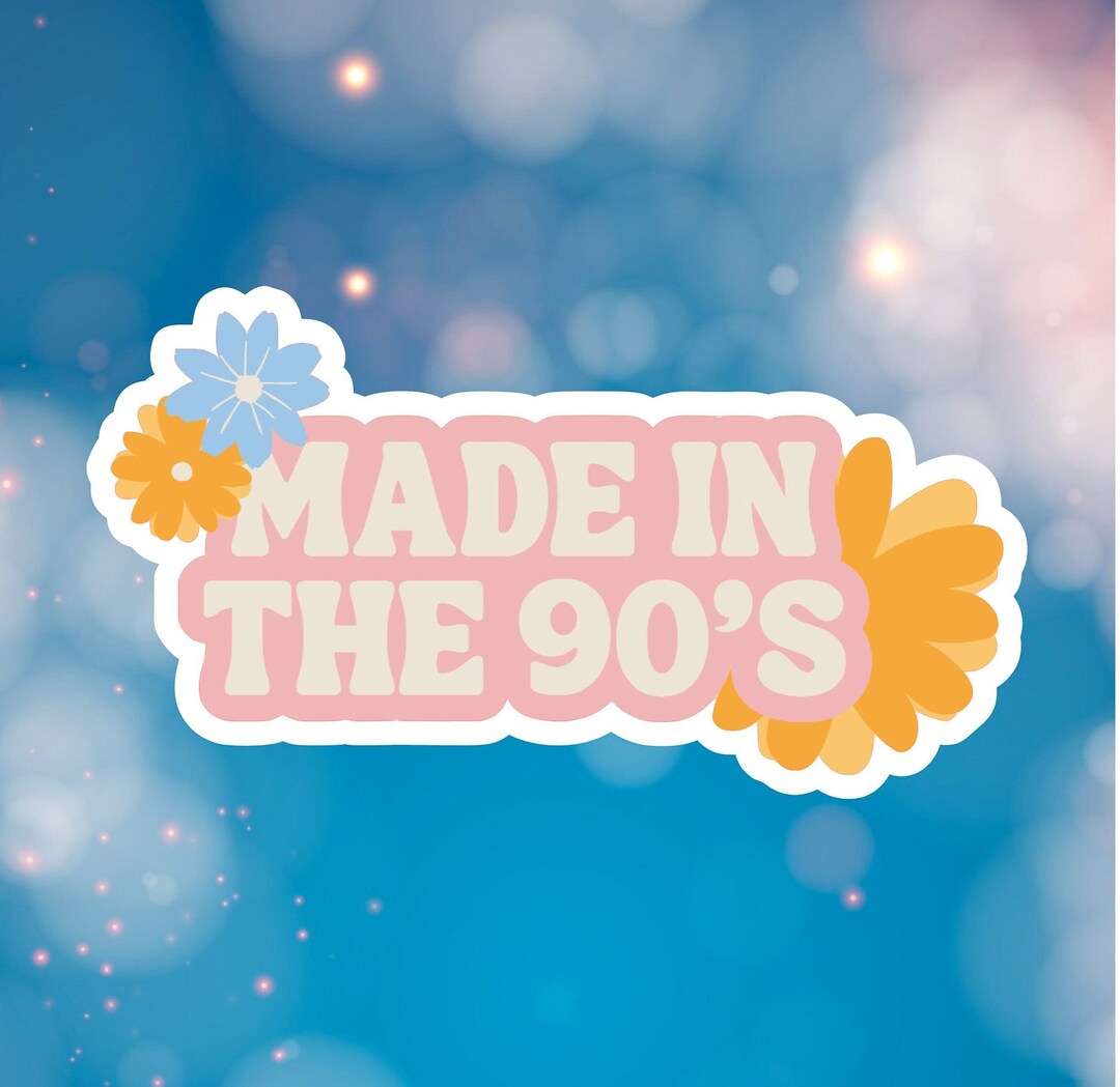 Made in the 90's Water Resistant Sticker for Kindles Etsy