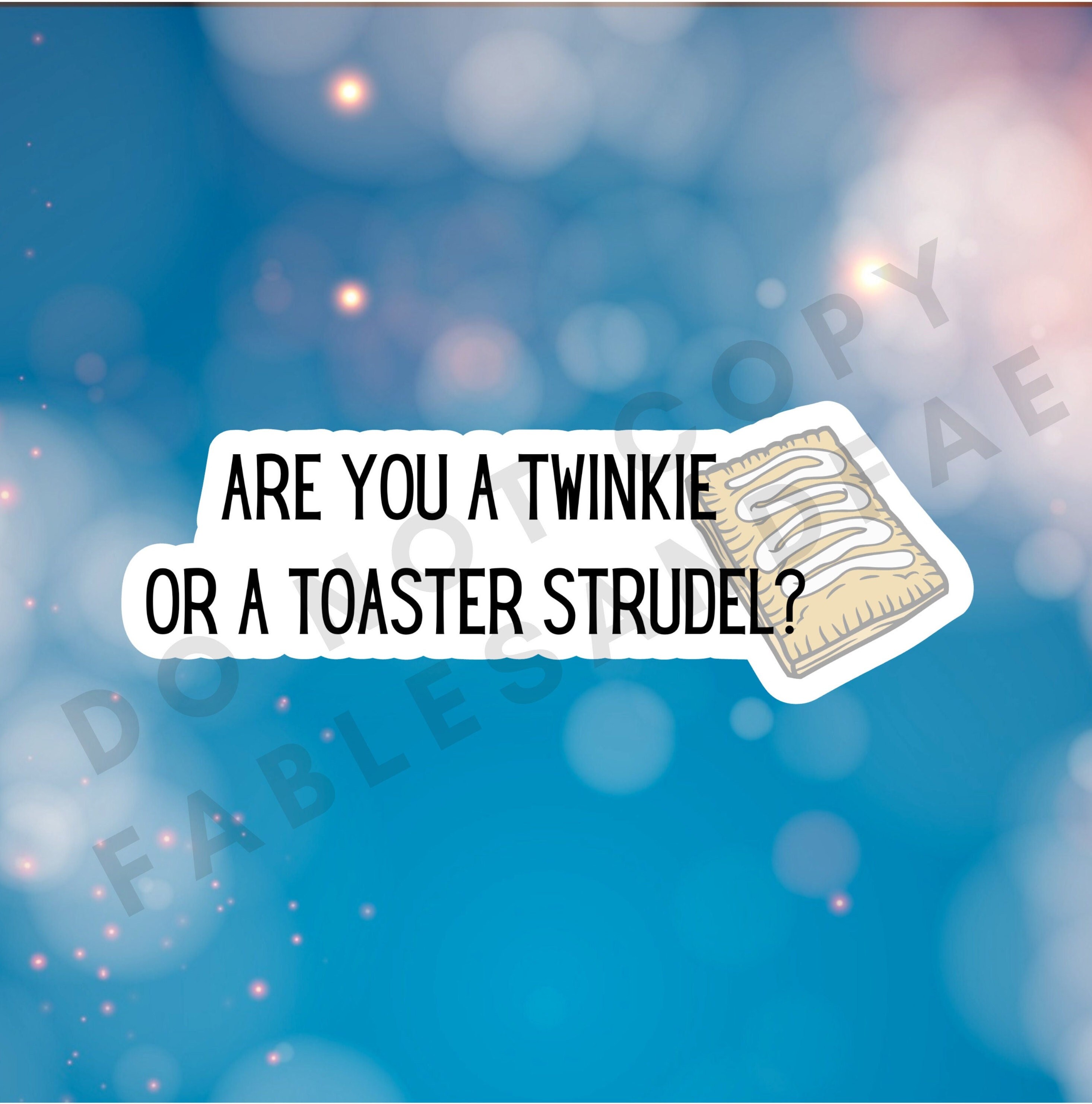 Toaster strudel or twinkie
