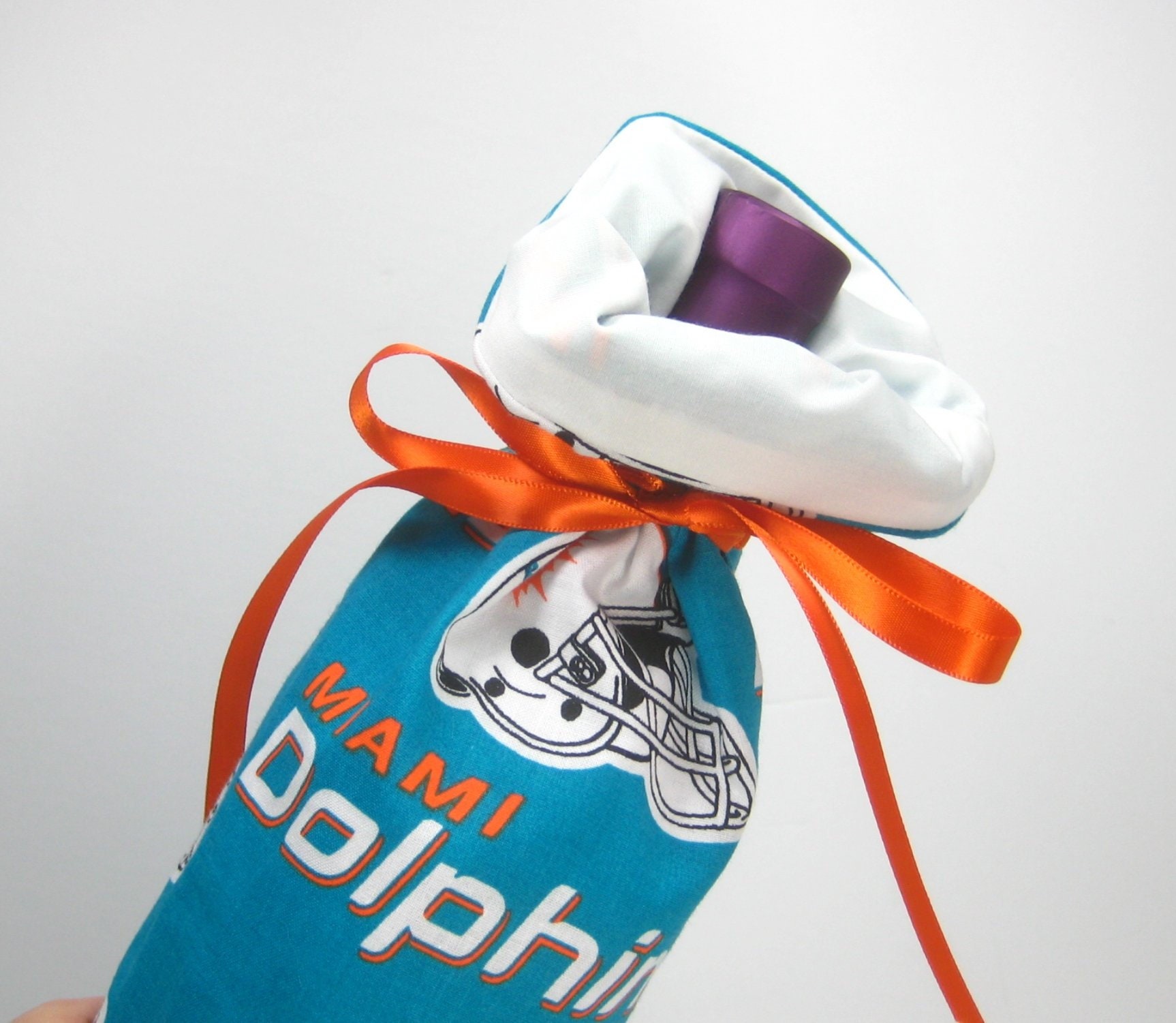Miami Dolphins Class Wrap Wine Gift Bag Etsy UK