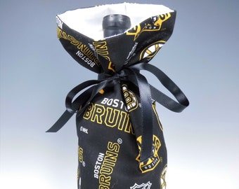 Boston Bruins Class Wrap Wine Gift Bag Made in USA