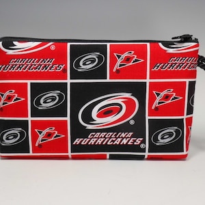 Carolina Hurricanes Montego Wristlet Wallet Cosmetic Phone Pouch Made in USA