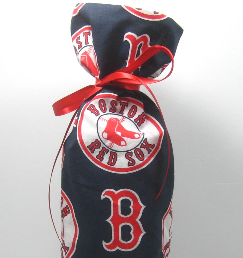 Boston Red Sox Class Wrap Wine Gift Bag Etsy