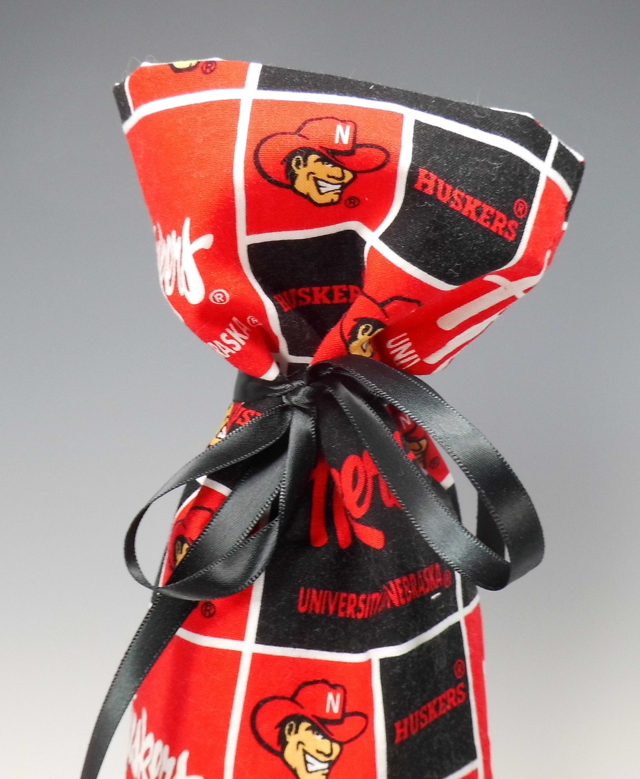 Nebraska Huskers Class Wrap Wine Gift Bag Made in USA Etsy