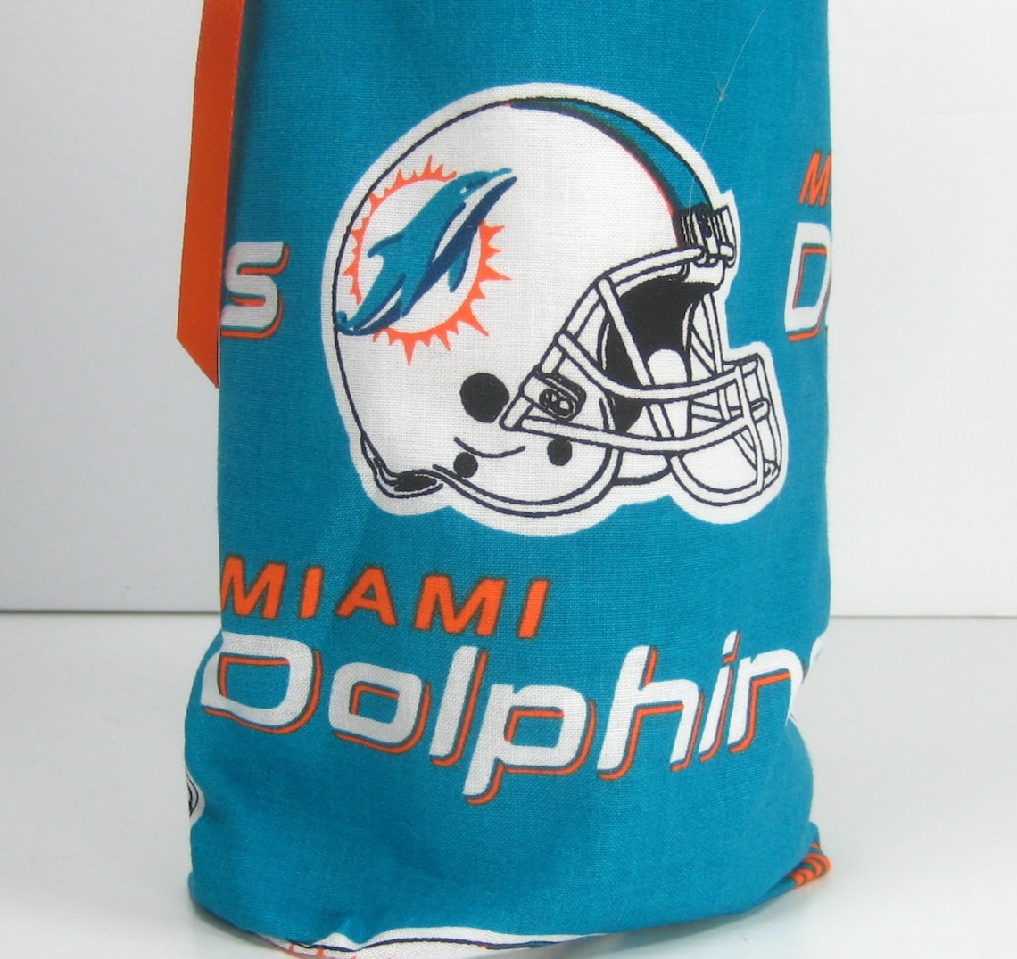 Miami Dolphins Class Wrap Wine Gift Bag Etsy