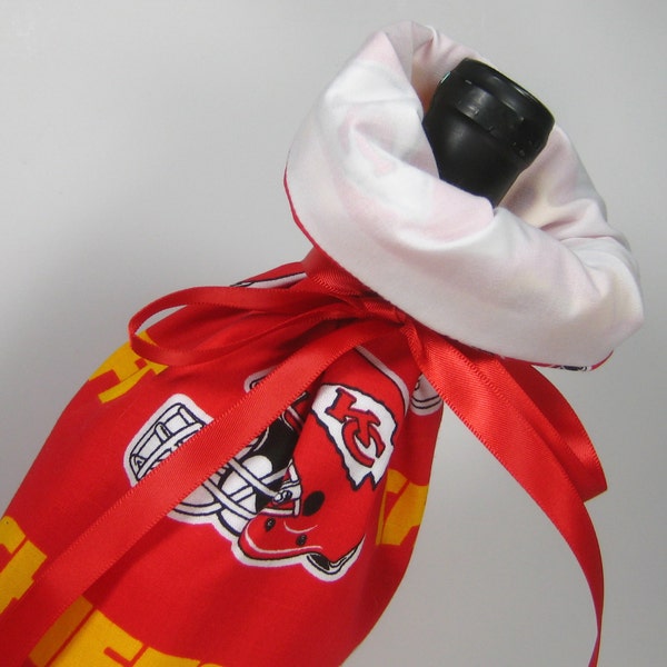 Kansas City Chiefs Class Wrap Wine Gift Bag