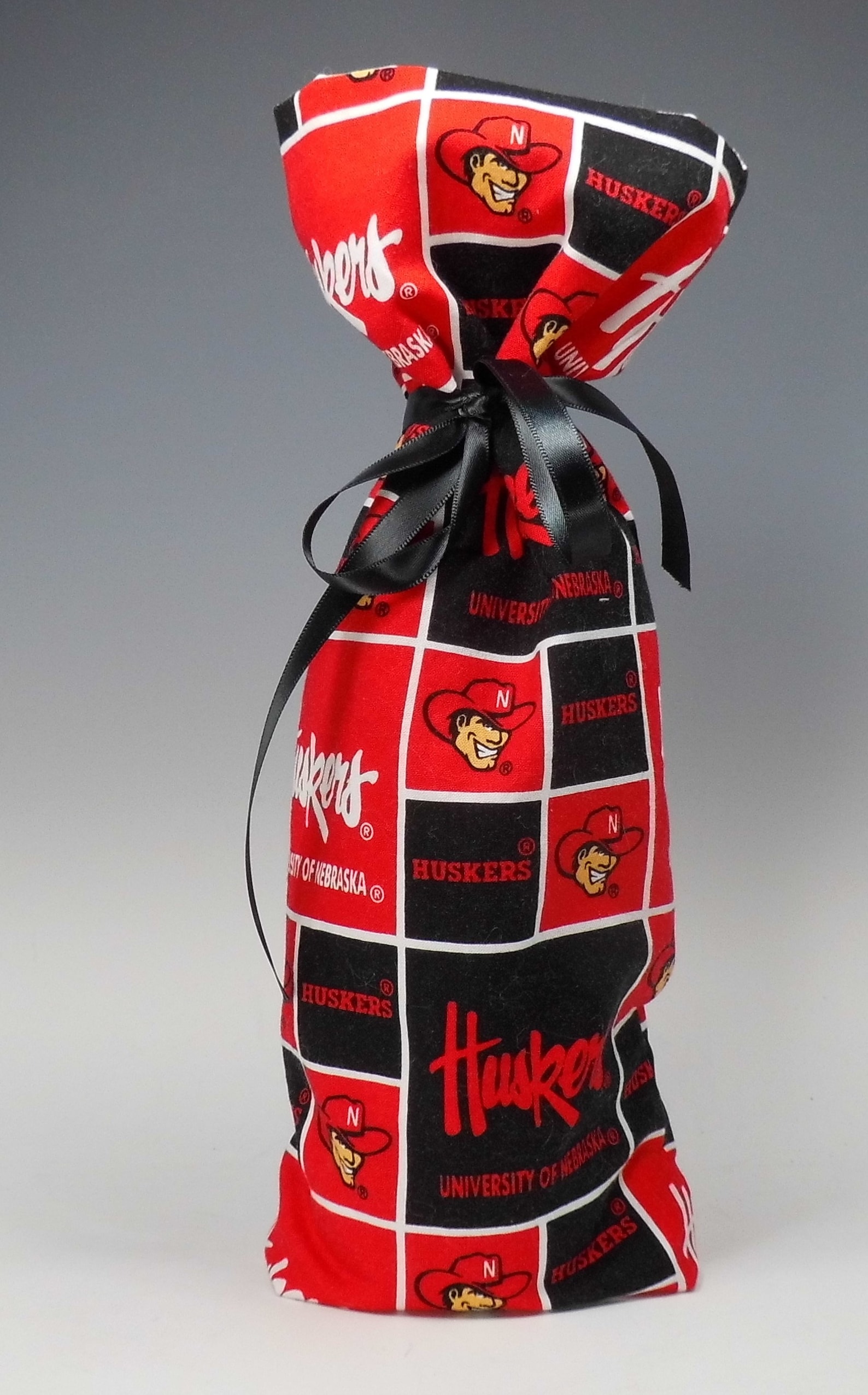 Nebraska Huskers Class Wrap Wine Gift Bag Made in USA Etsy