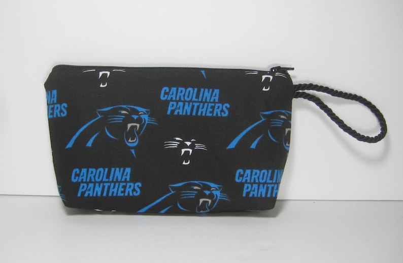 Wallet Makeup Pouch Carolina Panthers Wristlet