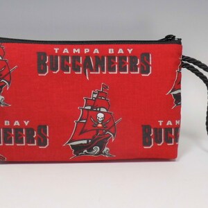 Tampa Bay Buccaneers Montego Wallet Wristlet Cosmetic Phone Pouch Made in USA