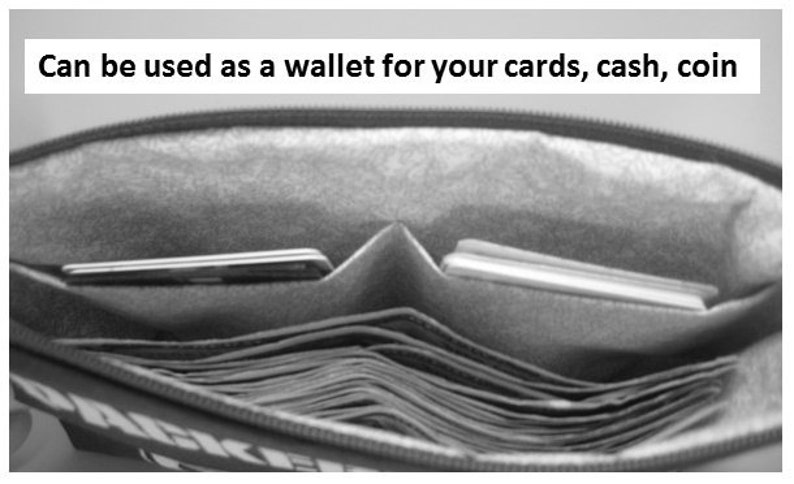 Wallet Makeup Pouch Carolina Panthers Wristlet