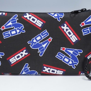 Cartera de béisbol Montego de los Chicago White Sox, monedero y neceser