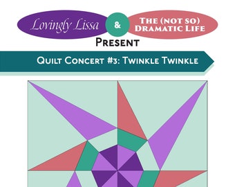 Bloque 8: Platillo volador, patrón de bloques para Quilt Concert 2023 (PDF digital)