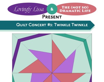 Block 4: Wheel of Fortune, Block Pattern for Quilt Concert 2023 (Digital PDF)