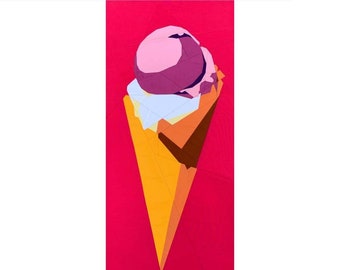 Ice Cream Cone Block Pattern