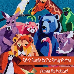 Zoo Family Portrait Fabric Bundle