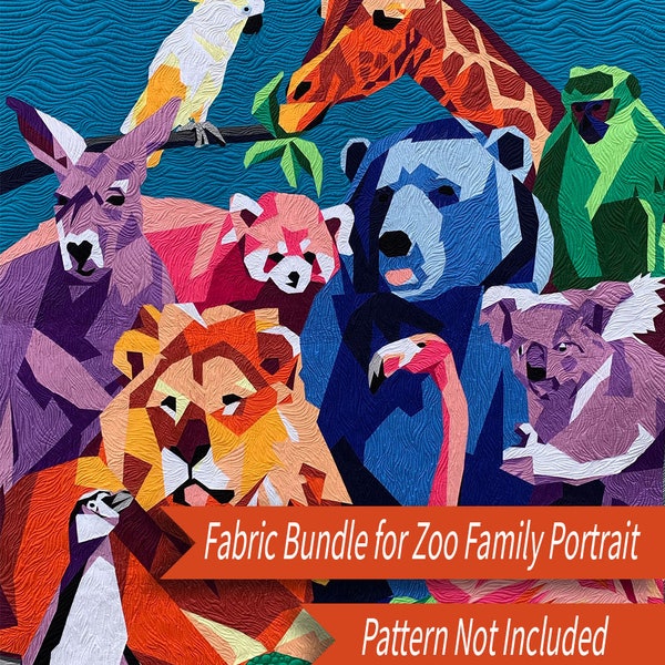 Zoo Family Portrait Fabric Bundle