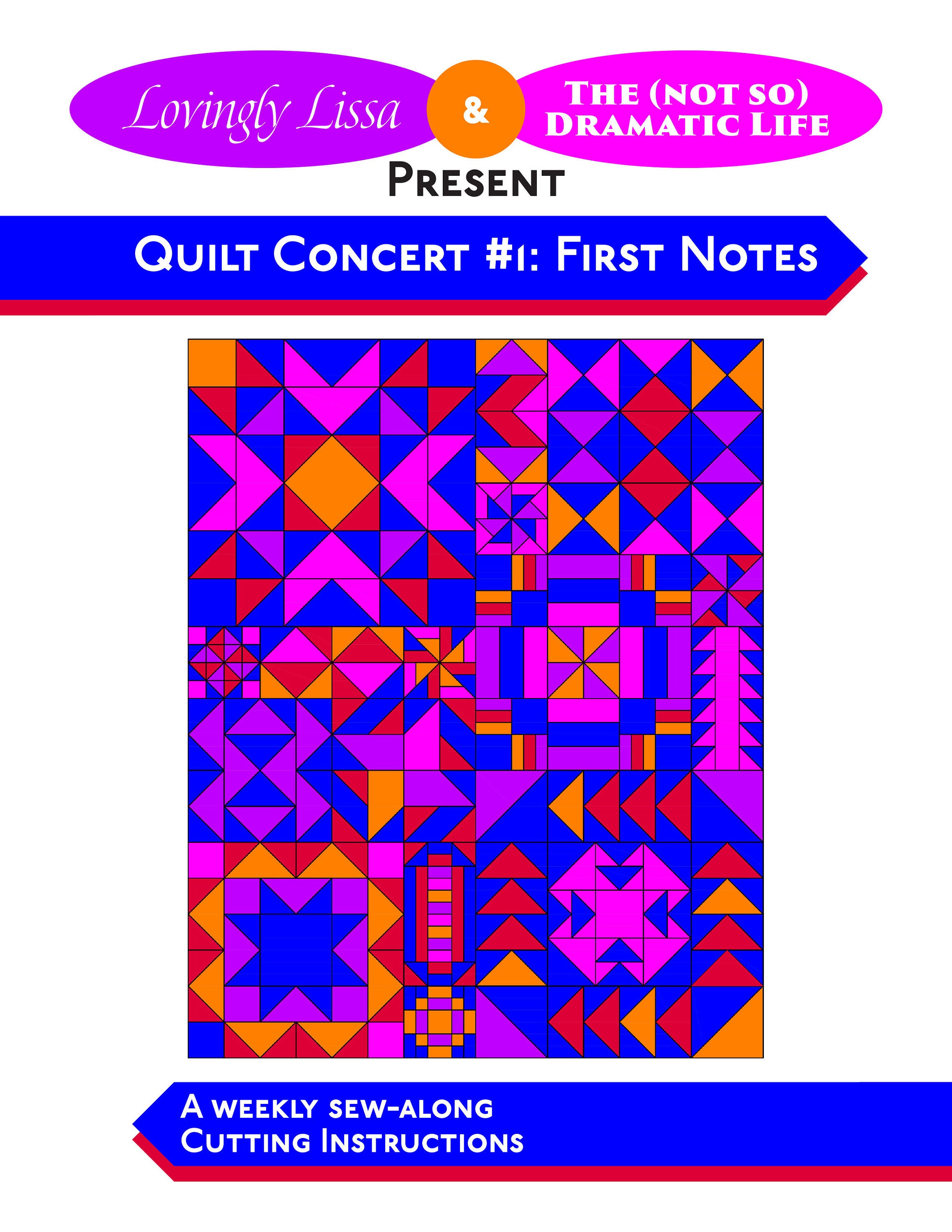Quilt Concert 2021: First Notes Cutting Instructions