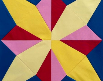 Patrón de bloque de edredón PDF de cadena de amistad (papel de base reconstruido)