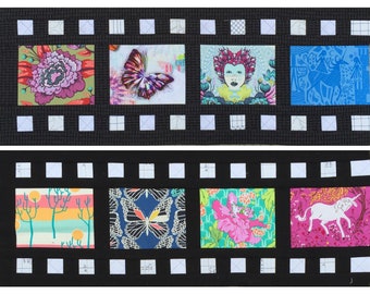 Patrón de bloque de abeja de tira de película