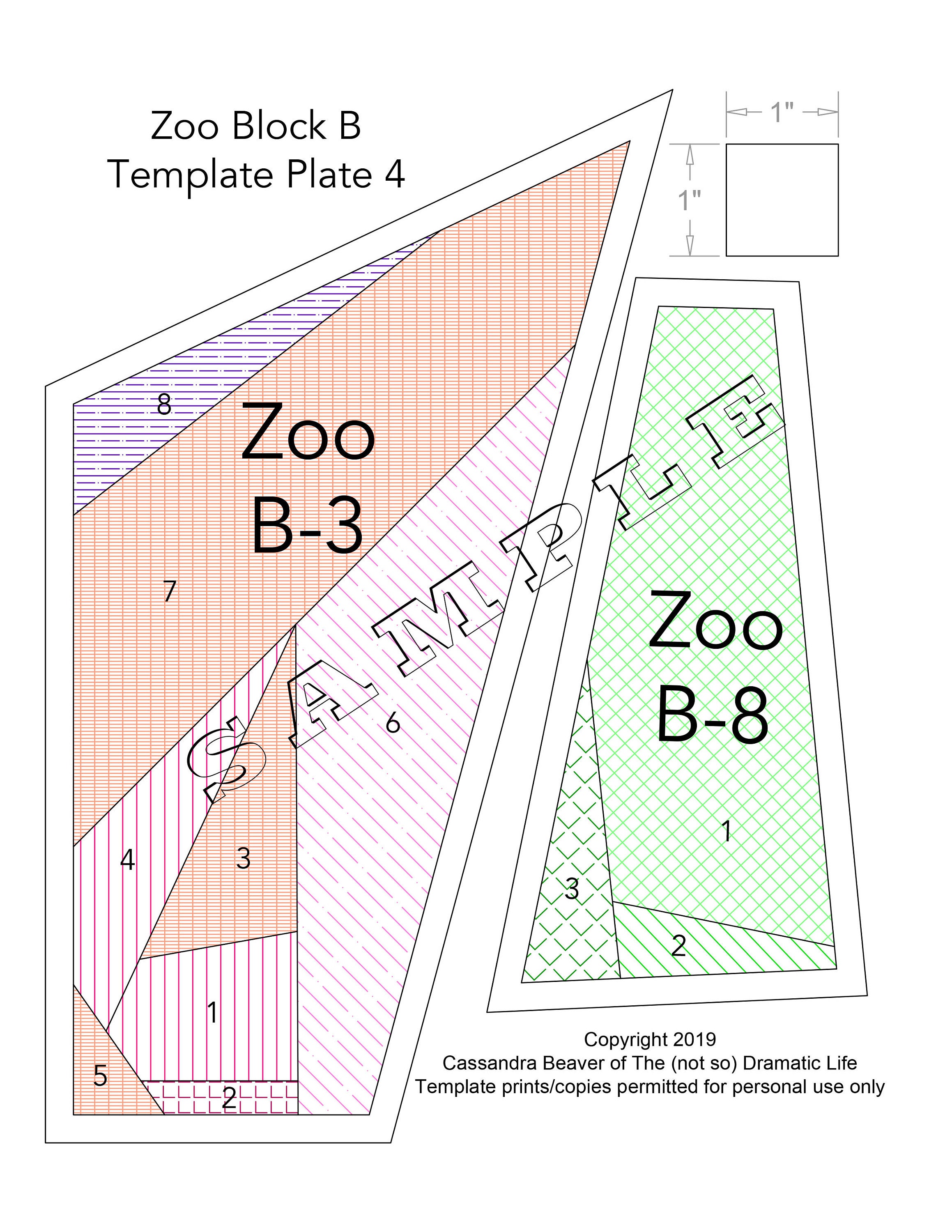 Zoo Family Portrait Quilt Pattern Etsy