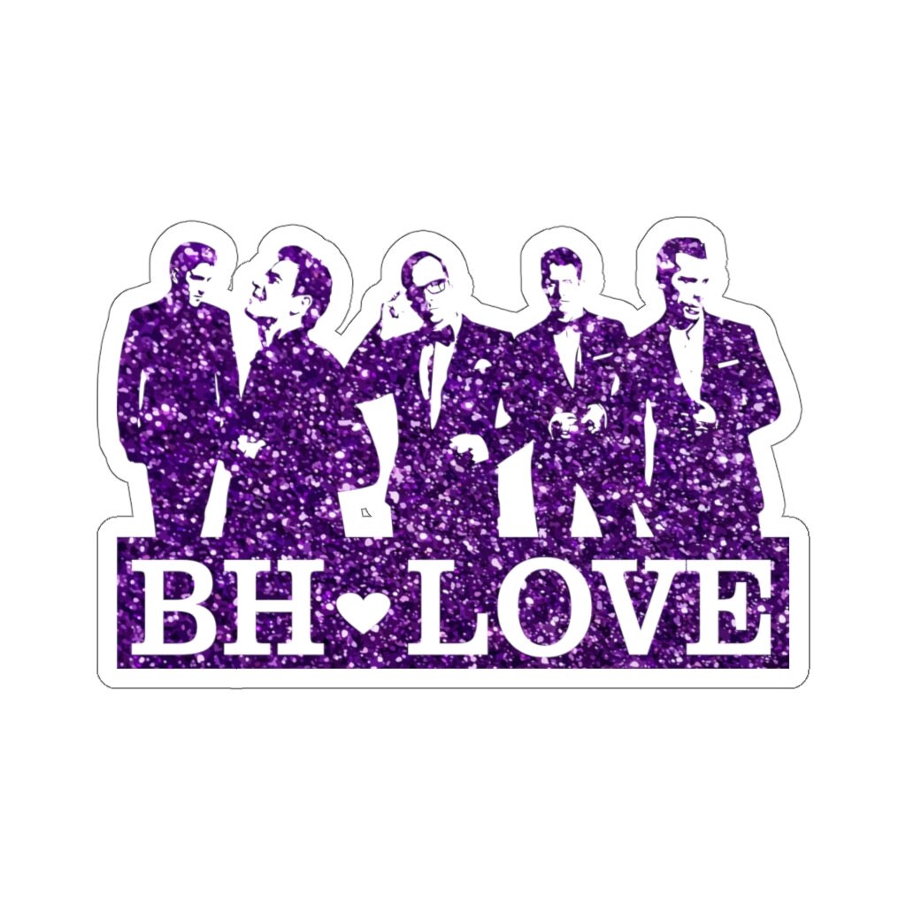 BH Love purple NKOTB Sticker white | Etsy