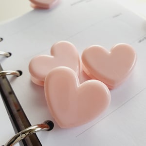 Cuore carino a graffetta in rosa chiaro