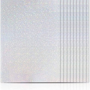 Holographic, transparent sticker &quot;Sparkle&quot; Din A4 for plotters or as a protective film
