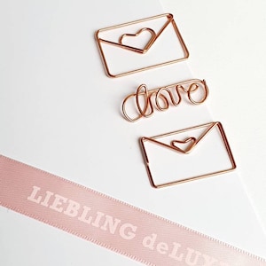 Paperclips Rose Gold - Stationary, Paperclip
