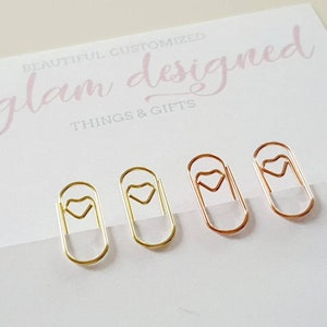 Set of 4 Mini Planner Paperclips in 2 colors