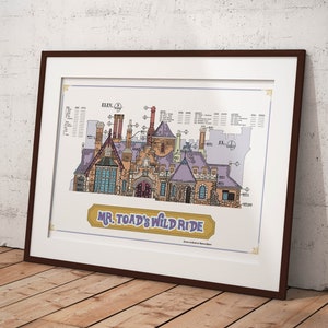 Disneyland Fantasyland Mr. Toad's Wild Ride Blueprint image 1