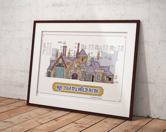 Disneyland - Fantasyland - Mr. Toad's Wild Ride - Blueprint