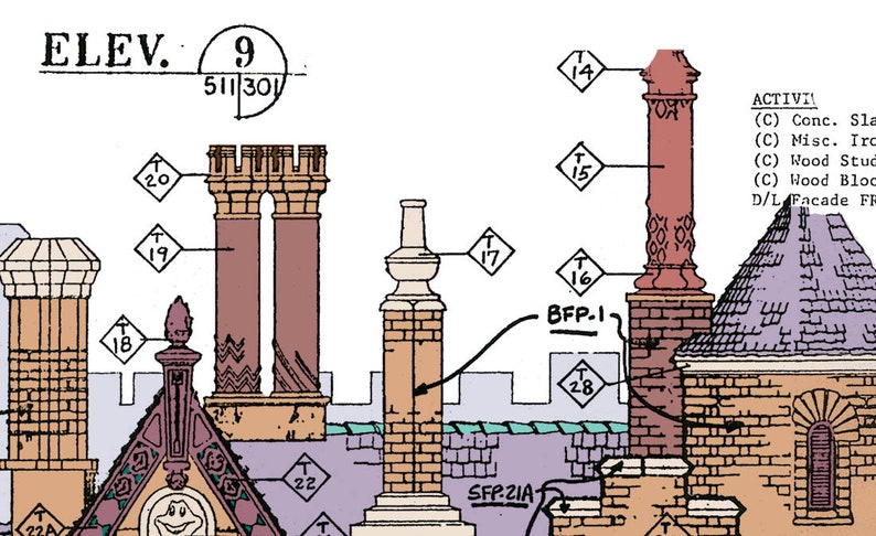 Disneyland Fantasyland Mr. Toad's Wild Ride Blueprint image 4