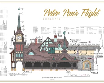 Disneyland - Peter Pan's Flight - Blueprint (Digital)