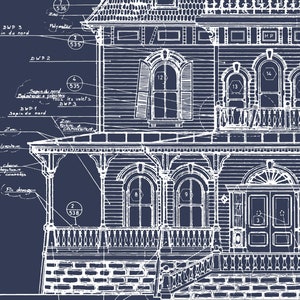 Disneyland Paris Phantom Manor Haunted Mansion Colored Blueprint image 5