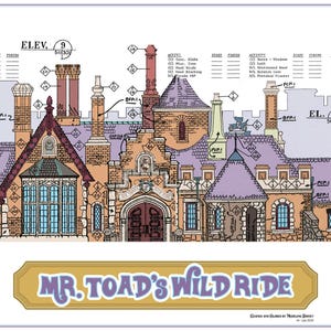 Disneyland - Fantasyland - Mr. Toad's Wild Ride - Blueprint (Digital)