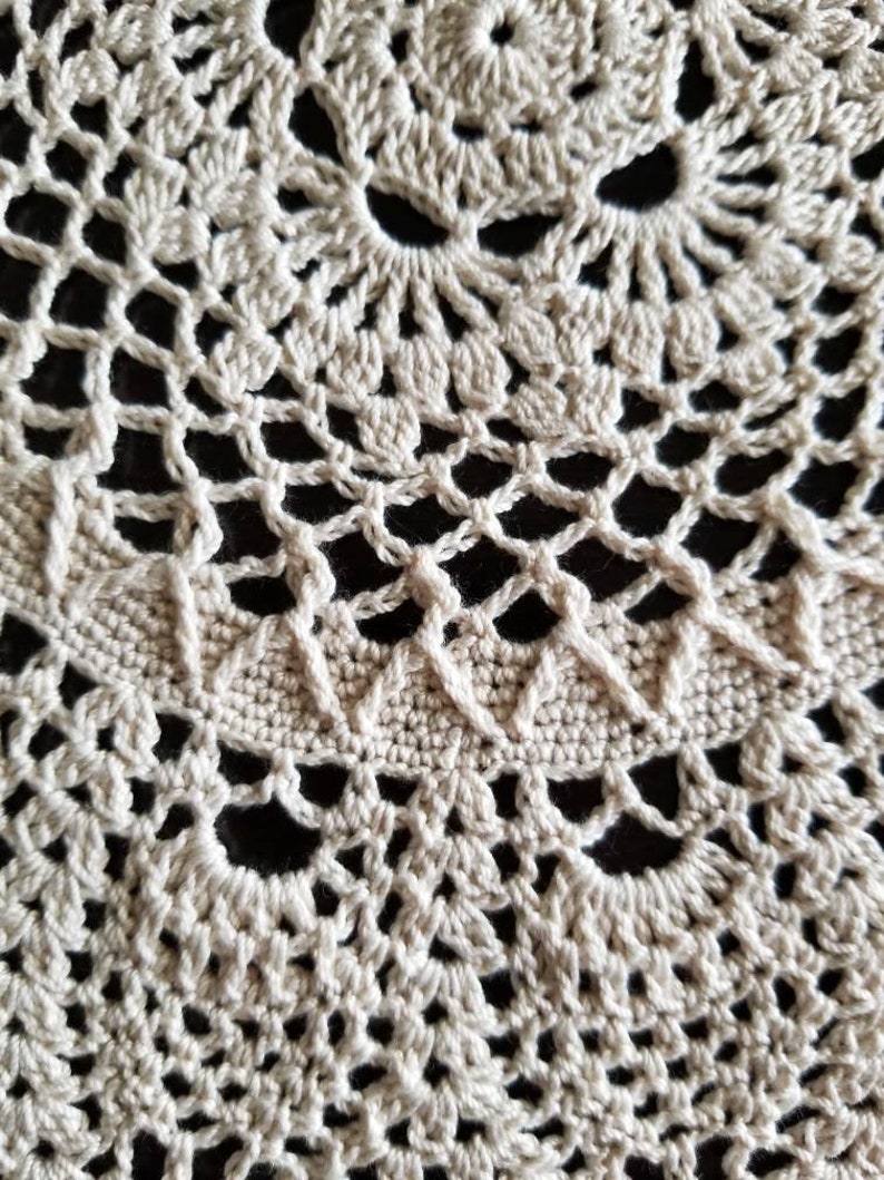 Doily Lace Dresser Scarf Home Decor Vintage Decorative Gift Crochet Doily