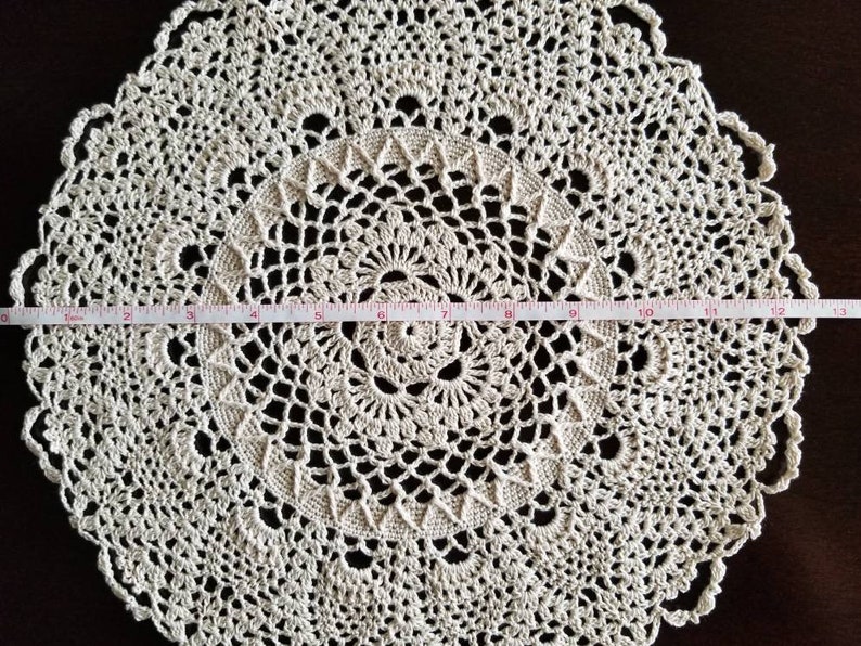 Doily Lace Dresser Scarf Home Decor Vintage Decorative Gift Crochet Doily