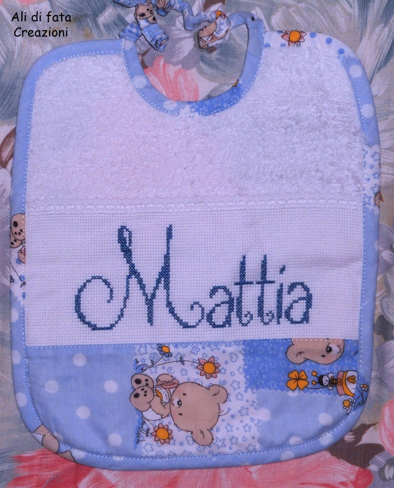 Patchs Brodés Prénom Enfant Pour école/maternelle - Lot De 5, Dimensions 8x2 Cm, Fabrication Italie