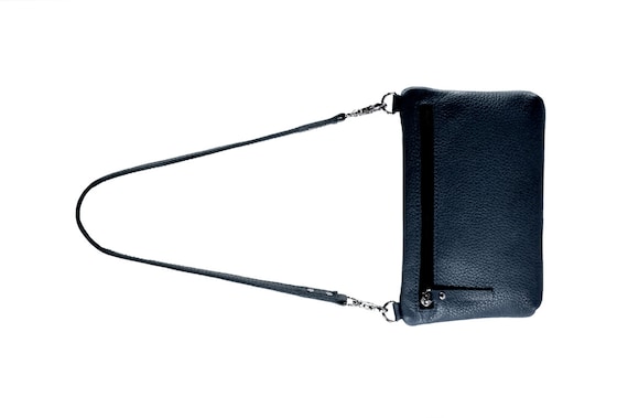 navy shoulder bag womens