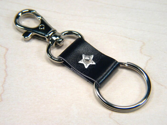 Mens Leather Keyrings, Mens Leather Keyring, Mens Leather Keychain