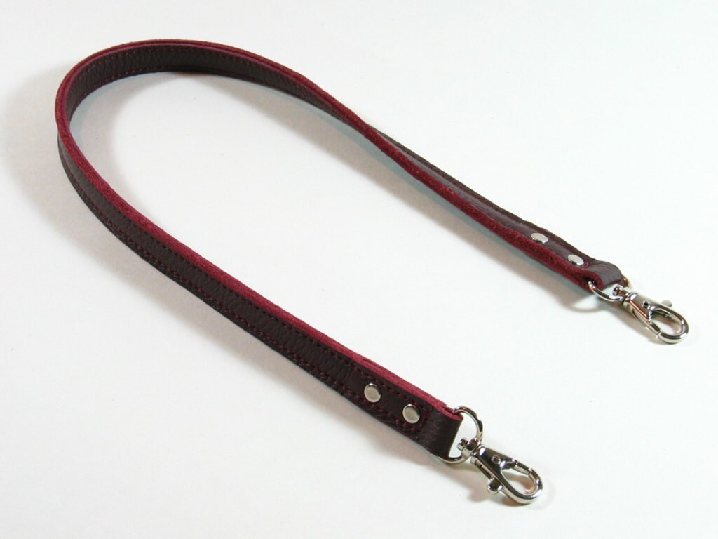 burgundy bag strap